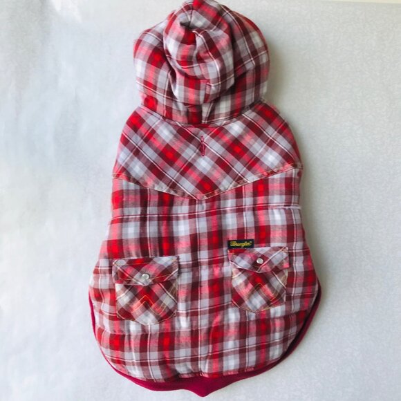 Wrangler Reversible Flannel and Fleece Dog Vest /Jacket  Size : M - Picture 3 of 8
